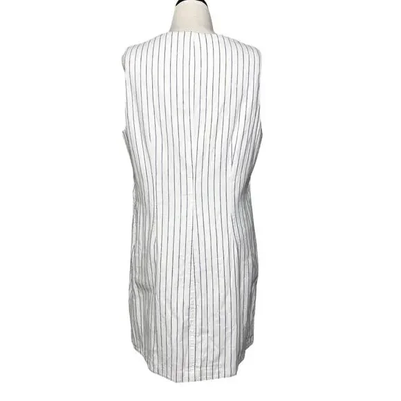 Abercrombie & Fitch SZ L Mara Linen-Blend Vest Mini Dress - Picture 5 of 8